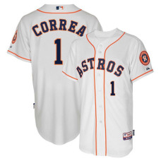 Houston Astros Carlos Correa #1 White Cool base Jersey