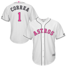 Houston Astros #17 Carlos Correa White Home 2016 Mother's Day Cool Base Jersey