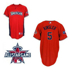 Texas Rangers #5 Ian Kinsler American League 2010 All Star BP Red Jersey
