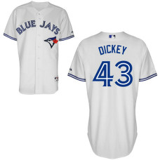 Toronto Blue Jays #43 R.A. Dickey Authentic White Home Jersey