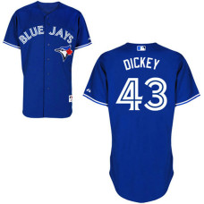 Toronto Blue Jays #43 R.A. Dickey Authentic Royal Blue Alternate Jersey