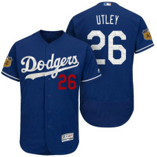 Los Angeles Dodgers Chase Utley #26 Royal 2017 Spring Training Cactus League Patch Authentic Collection Flex Base Jersey