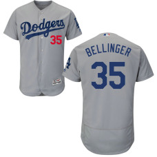 Los Angeles Dodgers Cody Bellinger #35 Grey Alternate Road Flex Base Jersey