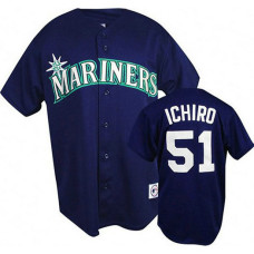 Seattle Mariners #51 Ichiro Suzuki Navy Blue Cool Base Jersey