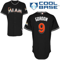 Miami Marlins #9 Dee Gordon Black Alternate Cool Base Jersey