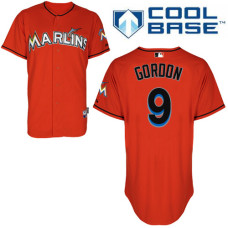 Miami Marlins #9 Dee Gordon Red Alternate Cool Base Jersey
