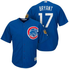 Chicago Cubs #17 Kris Bryant 2017 Spring Training Cactus League Patch Royal Cool Base Jersey