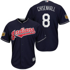 Cleveland Indians Lonnie Chisenhall #8 2017 Spring Training Cactus League Patch Navy Cool Base Jersey