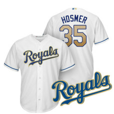 Kansas City Royals Eric Hosmer #35 2017 Home White Cool Base Jersey