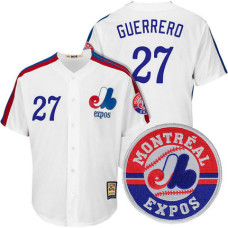Montreal Expos Vladimir Guerrero #27 Cooperstown White Cool Base Jersey