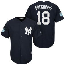 New York Yankees #18 Didi Gregorius 2017 Spring Training Grapefruit League Patch Navy Cool Base Jersey
