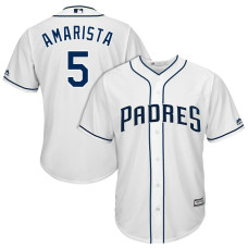 San Diego Padres Alexi Amarista #5 2017 Home White Cool Base Jersey