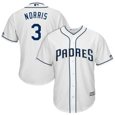 San Diego Padres Derek Norris #3 2017 Home White Cool Base Jersey