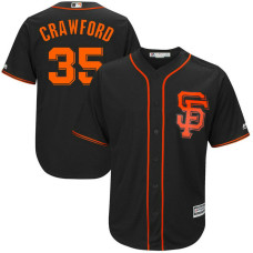 San Francisco Giants Brandon Crawford #35 2017 Alternate Black Cool Base Jersey