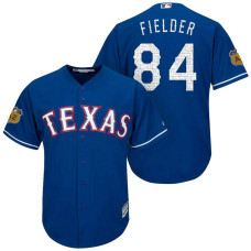 Texas Rangers #84 Prince Fielder 2017 Spring Training Cactus League Patch Royal Cool Base Jersey