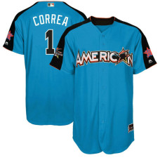 2017 All-Star American League Houston Astros Carlos Correa #1 Blue Home Run Derby 2017 All-Star American League Jersey