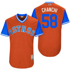 Houston Astros Francis Martes #58 Chanchi Orange Nickname 2017 Little League Players Weekend Jersey