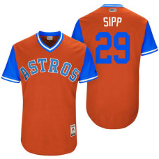 Houston Astros Tony Sipp #29 Sipp Orange Nickname 2017 Little League Players Weekend Jersey