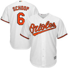 Baltimore Orioles #6 Jonathan Schoop Home White Cool Base Jersey