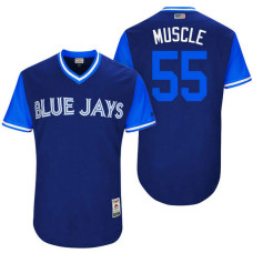Toronto Blue Jays Russell Martin #55 Muscle Royal Nickname 2017 Little League Players Weekend Jersey