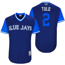 Toronto Blue Jays Troy Tulowitzki #2 Tulo Royal Nickname 2017 Little League Players Weekend Jersey