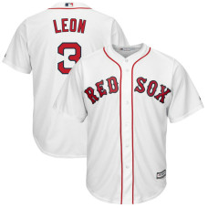 Sandy Leon #3 Boston Red Sox Replica Home White Cool Base Jersey
