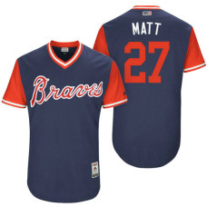 Atlanta Braves Matt Kemp #27 Matt Navy Nickname 2017 Little League Players Weekend Jersey