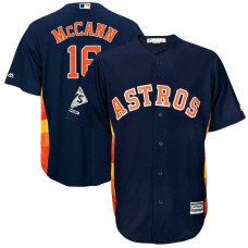 Houston Astros Brian McCann #16 Navy 2017 World Series Champions Patch Cool Base Jersey