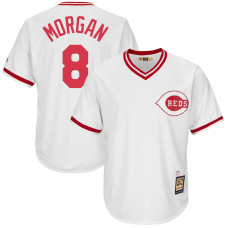 Joe Morgan #8 Cincinnati Reds Replica Cooperstown Collection White Cool Base Jersey