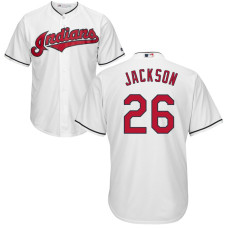 Cleveland Indians #26 Austin Jackson Home White Cool Base Jersey