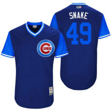Chicago Cubs Jake Arrieta #49 Snake Royal Nickname 2017 Little League Players Weekend Jersey
