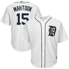Mikie Mahtook #15 Detroit Tigers Home White Cool Base Jersey