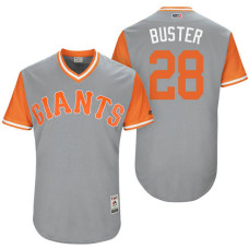 San Francisco Giants Buster Posey #28 Buster Grey Nickname 2017 Little League Players Weekend Jersey