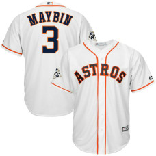 Cameron Maybin #3 Houston Astros 2017 World Series Bound White Cool Base Jersey