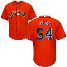 Mike Fiers #54 Houston Astros Alternate Orange Cool Base Jersey