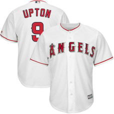 Justin Upton #9 Los Angeles Angels Home White Cool Base Jersey