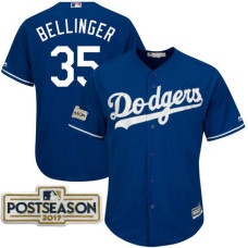 Cody Bellinger #35 Los Angeles Dodgers 2017 Postseason Royal Cool Base Jersey