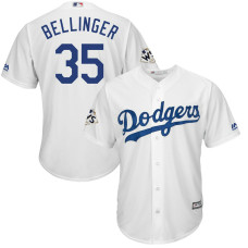 Cody Bellinger #35 Los Angeles Dodgers 2017 World Series Bound White Cool Base Jersey