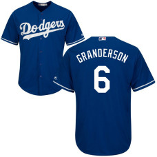 Los Angeles Dodgers #6 Curtis Granderson Alternate Royal Cool Base Jersey