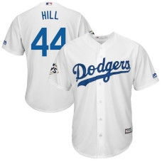 Rich Hill #44 Los Angeles Dodgers 2017 World Series Bound White Cool Base Jersey