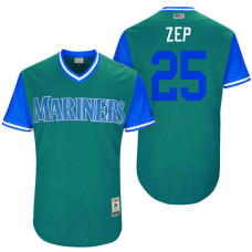 Seattle Mariners Marc Rzepczynski #25 Zep Aqua Nickname 2017 Little League Players Weekend Jersey