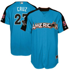 2017 All-Star American League Seattle Mariners Nelson Cruz #23 Blue Home Run Derby 2017 All-Star American League Jersey