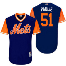 New York Mets Paul Sewald #51 Paulie Royal Nickname 2017 Little League Players Weekend Jersey