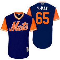 New York Mets Robert Gsellman #65 G-Man Royal Nickname 2017 Little League Players Weekend Jersey