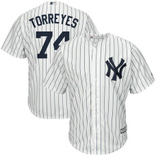 New York Yankees #74 Ronald Torreyes Replica Home White Cool Base Jersey