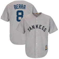 Yogi Berra #8 New York Yankees Replica Cooperstown Collection Grey Cool Base Jersey