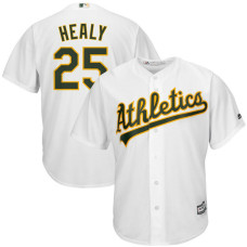 Ryon Healy #25 Oakland Athletics Replica Home White Cool Base Jersey