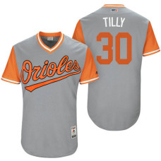 Baltimore Orioles Chris Tillman #30 Tilly Grey Nickname 2017 Little League Players Weekend Jersey