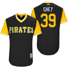 Pittsburgh Pirates Chad Kuhl #39 Chet Black Nickname 2017 Little League Players Weekend Jersey