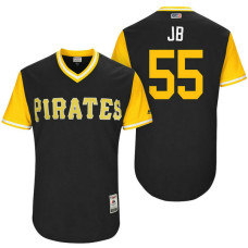 Pittsburgh Pirates Josh Bell #55 JB Black Nickname 2017 Little League Players Weekend Jersey